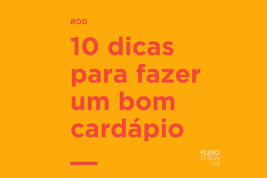 10 dicas para fazer um bom cardápio